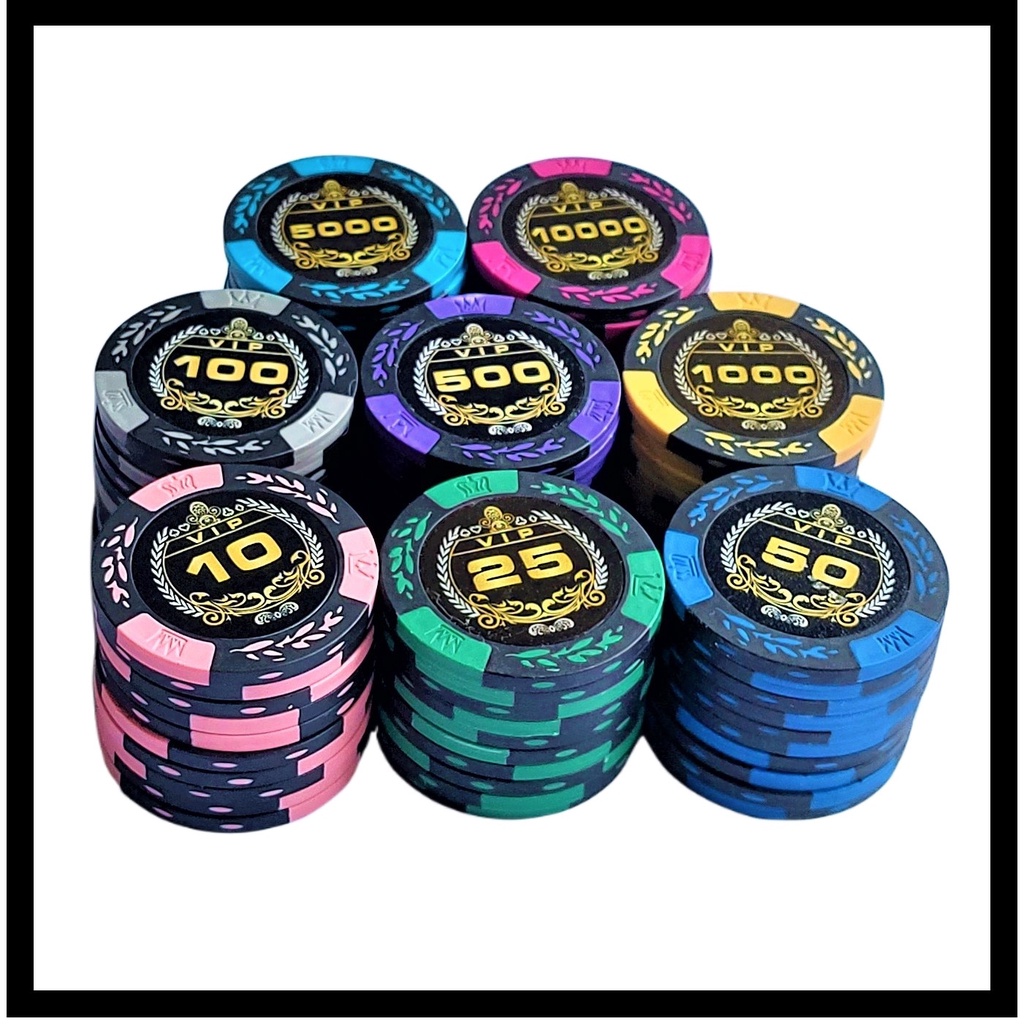 10 Pcs/set VIP 14 Gram Clay Poker Chips Tournament Home Game Party