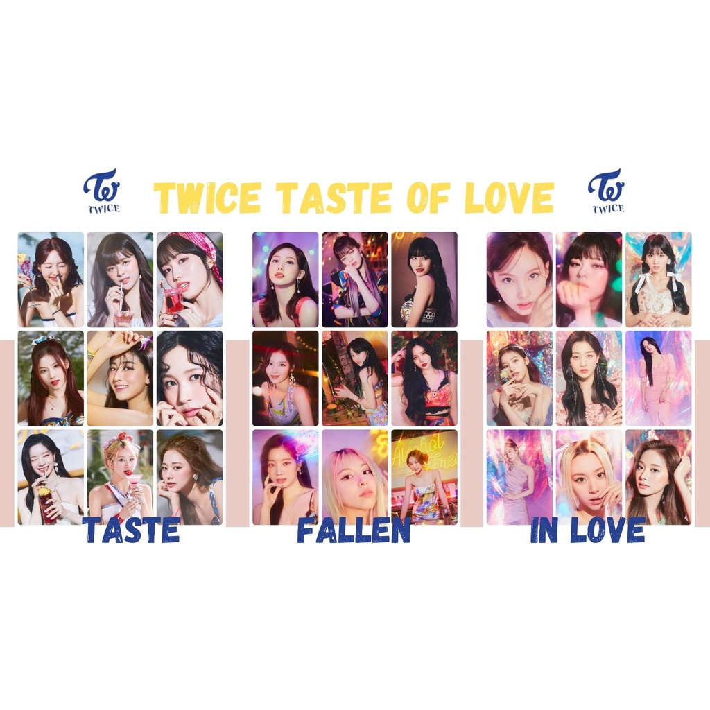 Twice Taste Of Love Photocard Set Customized Shopee Philippines
