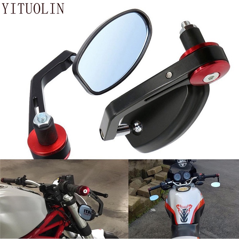 AE CNC Motorcycle Bar End Mirrors Pit Bike Moto Handlebar Mirror For HONDA CB650R BROS 160 ST