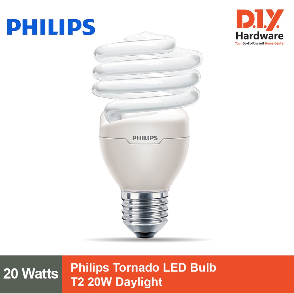 Industrialiseren Grondwet Sandy Philips Tornado LED Bulb T2 20W Daylight | Shopee Philippines