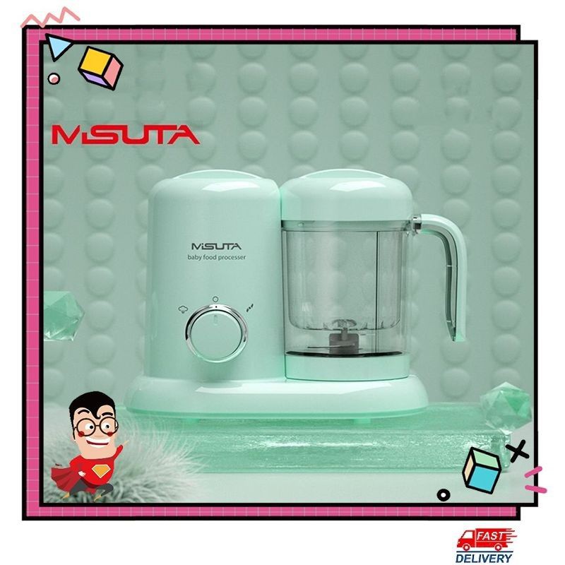 MISUTA 2020 New 4 In 1 Baby Food Cooker Mixing Mixer Mini Baby Food