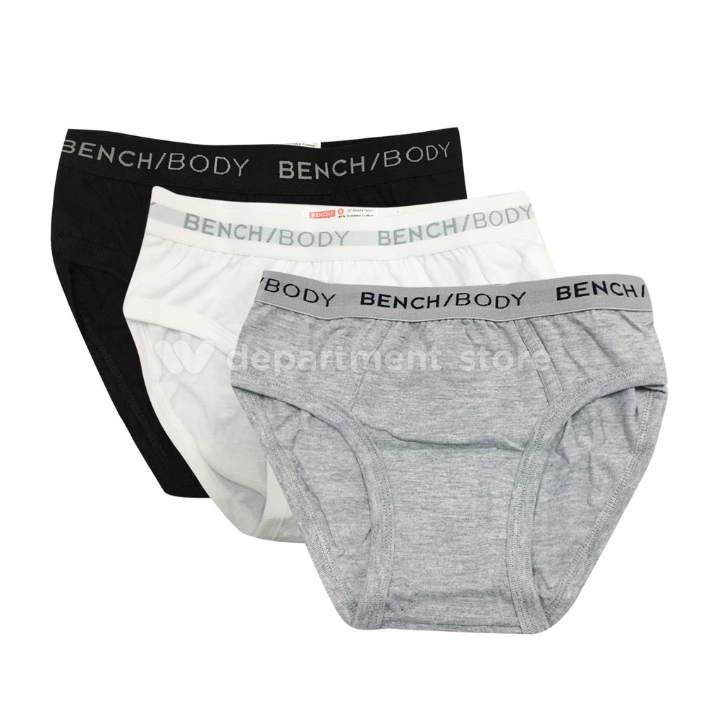 BENCH 100 Authentic Mens Hipster Brief TUB0311B 3pcs Shopee Philippines