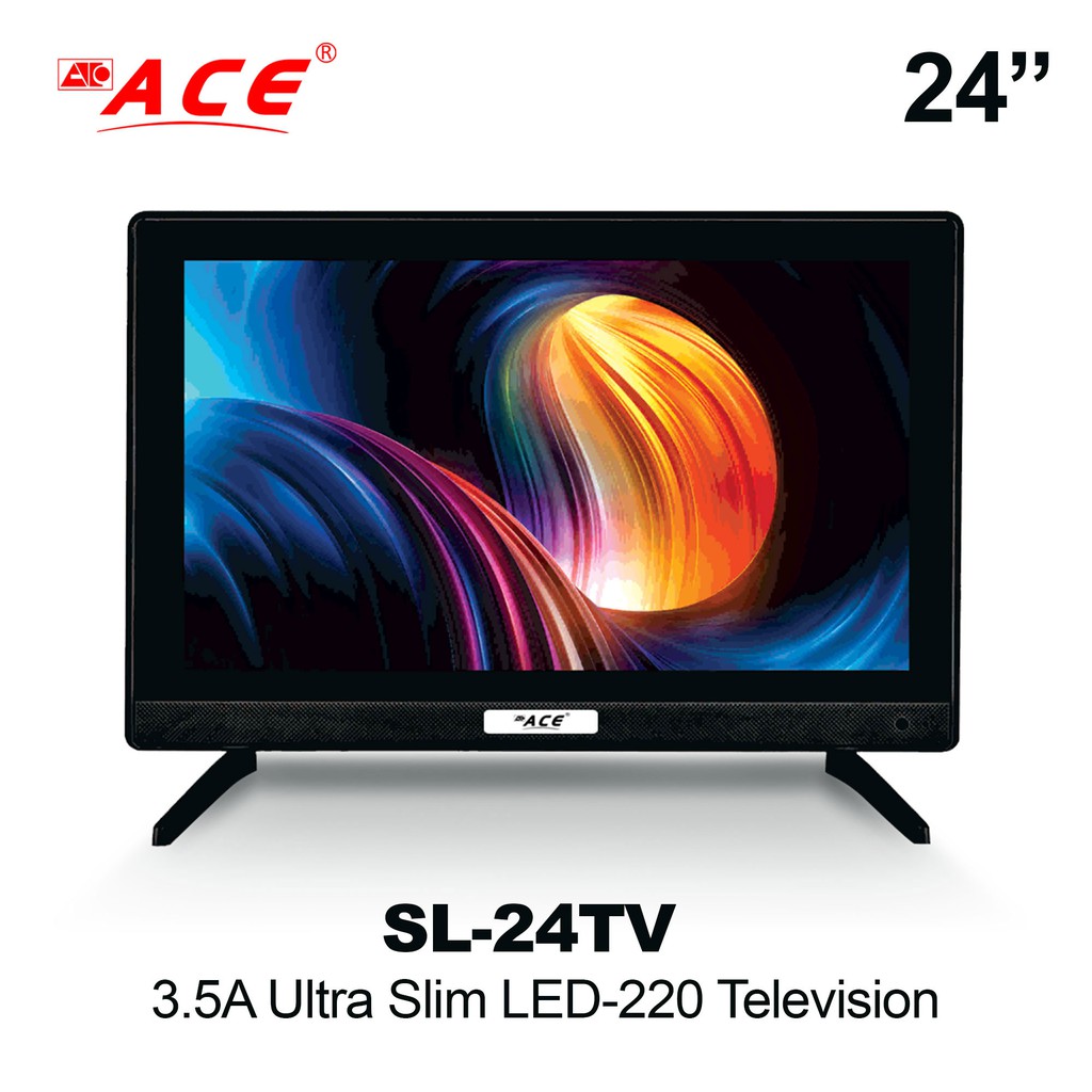 ACE SL24" TV3.5A Ultra Slim LED220 Television Shopee Philippines