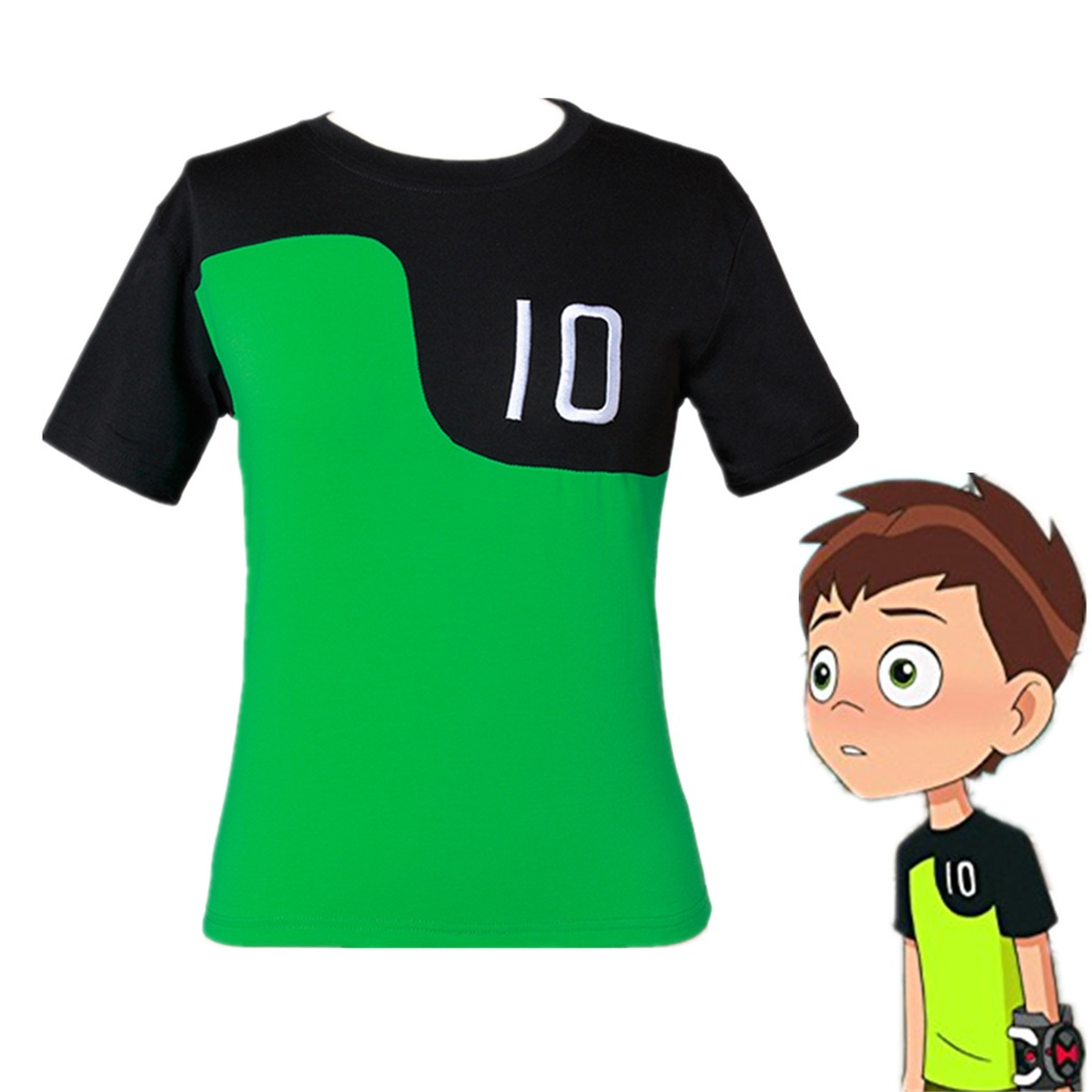 The new fashion cartoon Ben 10 Alien Force Reboot Green T Shirt Tee Benjamin Kids Adult Cosplay Costume