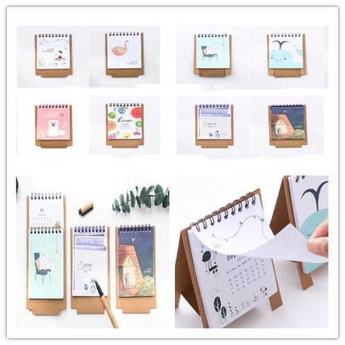 2018 Diy Calendar School Office Supply Kawaii Desk Calendar