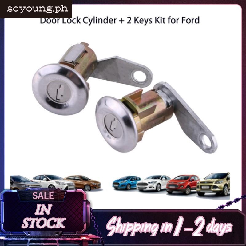 2pcs Car Door Lock Cylinder Set With Door Lock Cylinder Key Shopee Philippines