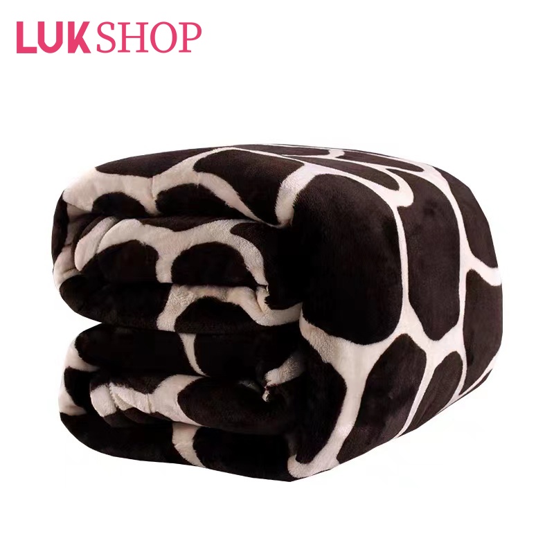 LUK 170 200cm Queen Fleece Blanket Queen Size Microfiber Printed
