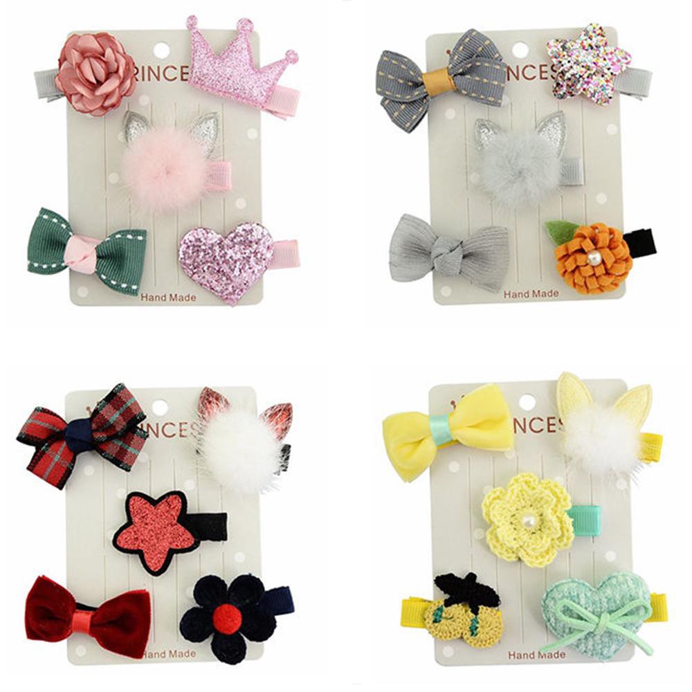 Cute Cartoon Design Infant Baby S Hairpin Headwear Hair Clip Bow