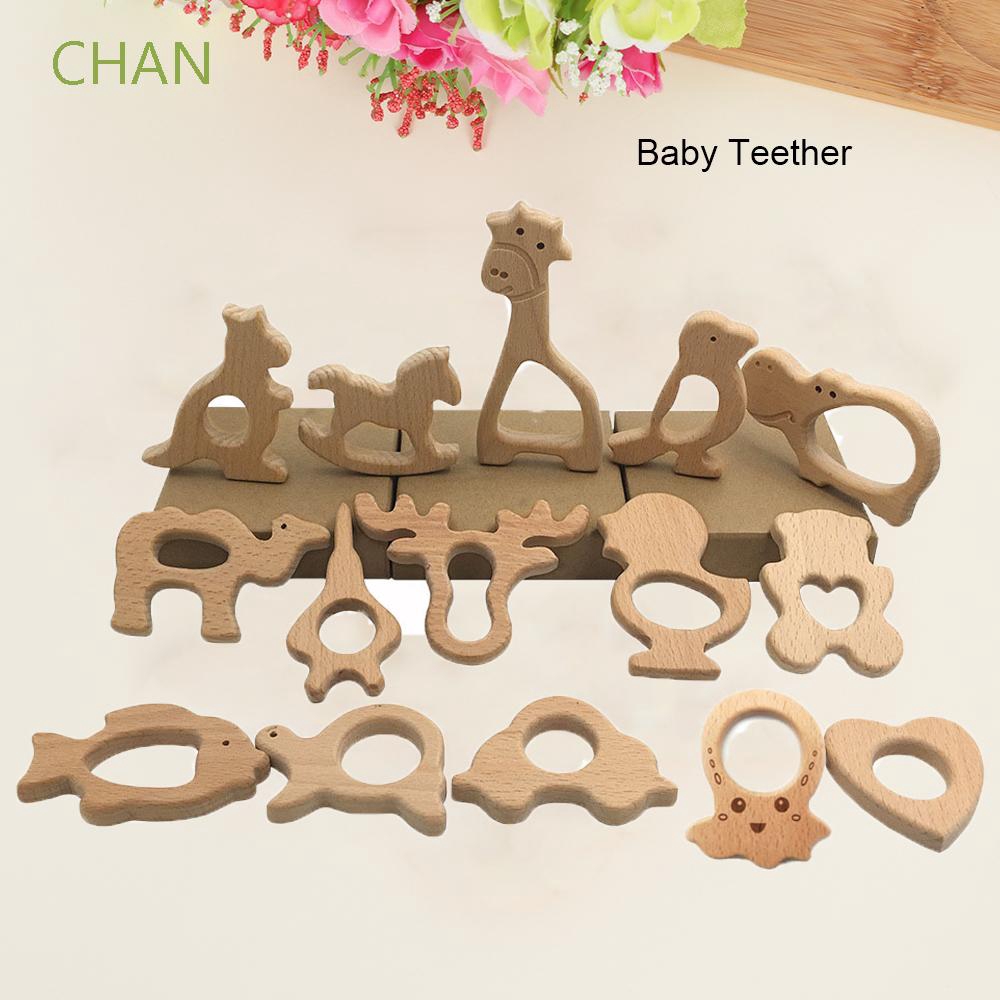 wood baby teether