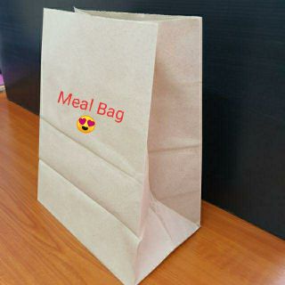 (100 pcs) Brown Meal Bag without handle / Kraft paper bag / Brown paper bag