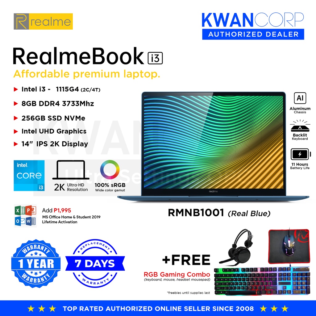 RealmeBook i3 RMNB1001 Intel i3 11th Gen 8GB RAM Intel UHD Graphics ...