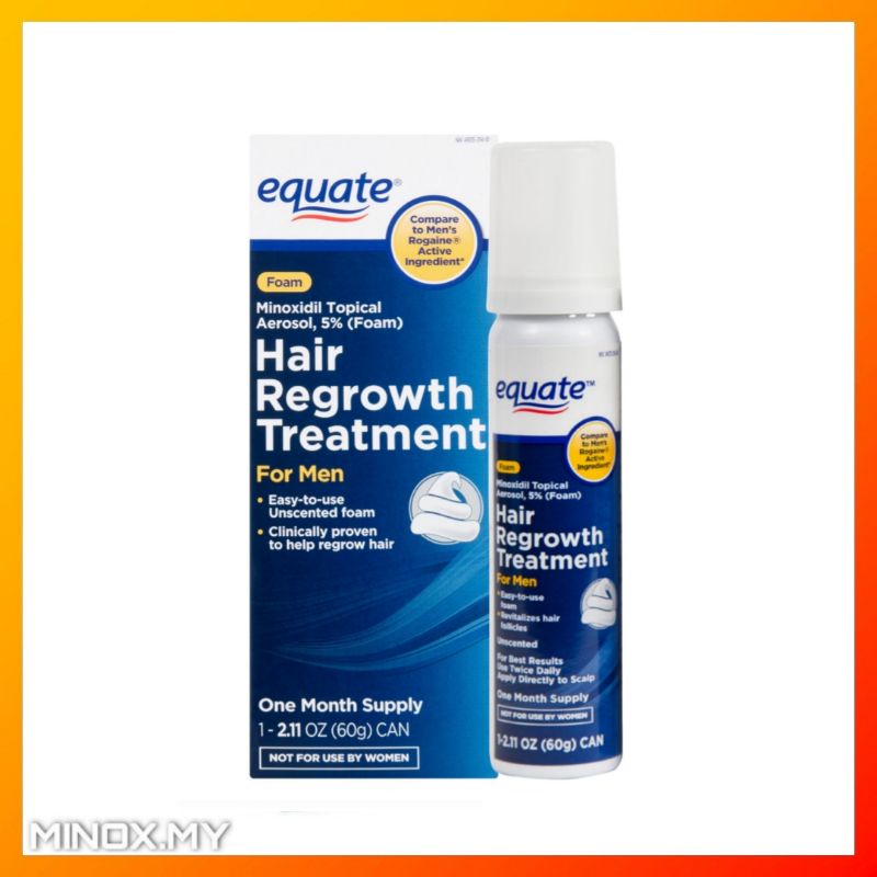 (Better than Rogain) Equate Foam Hair Regrowth Treatment for Men 1
