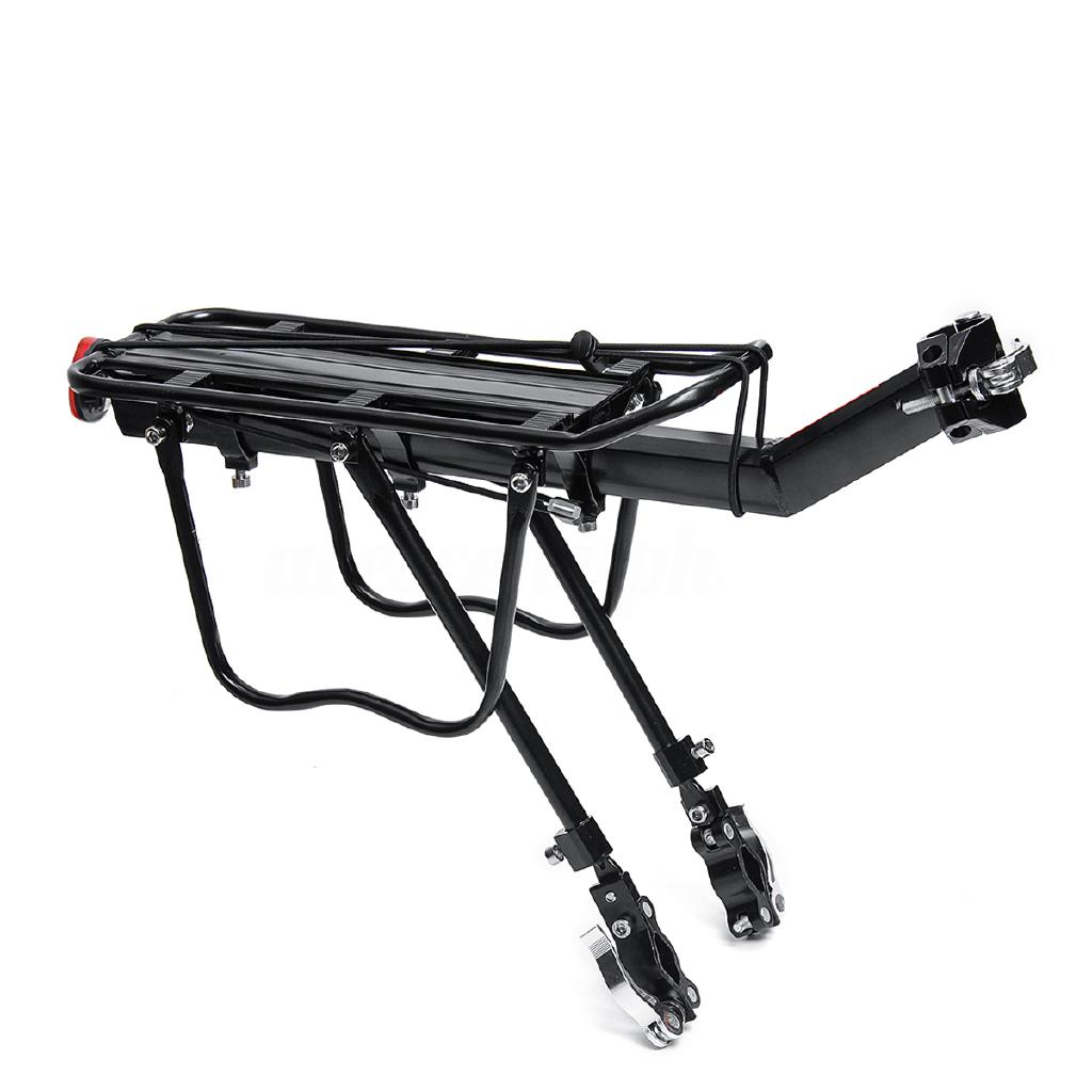 MTB Bike Rear Rack Black Rear Pannier Carrier Rack Seat Post Shopee