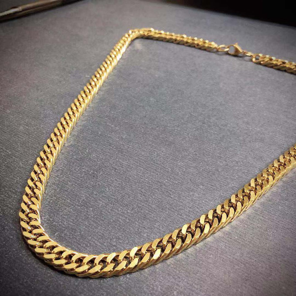 Stainless MEN necklace chain for men stainless 18k gold plated men gold ...