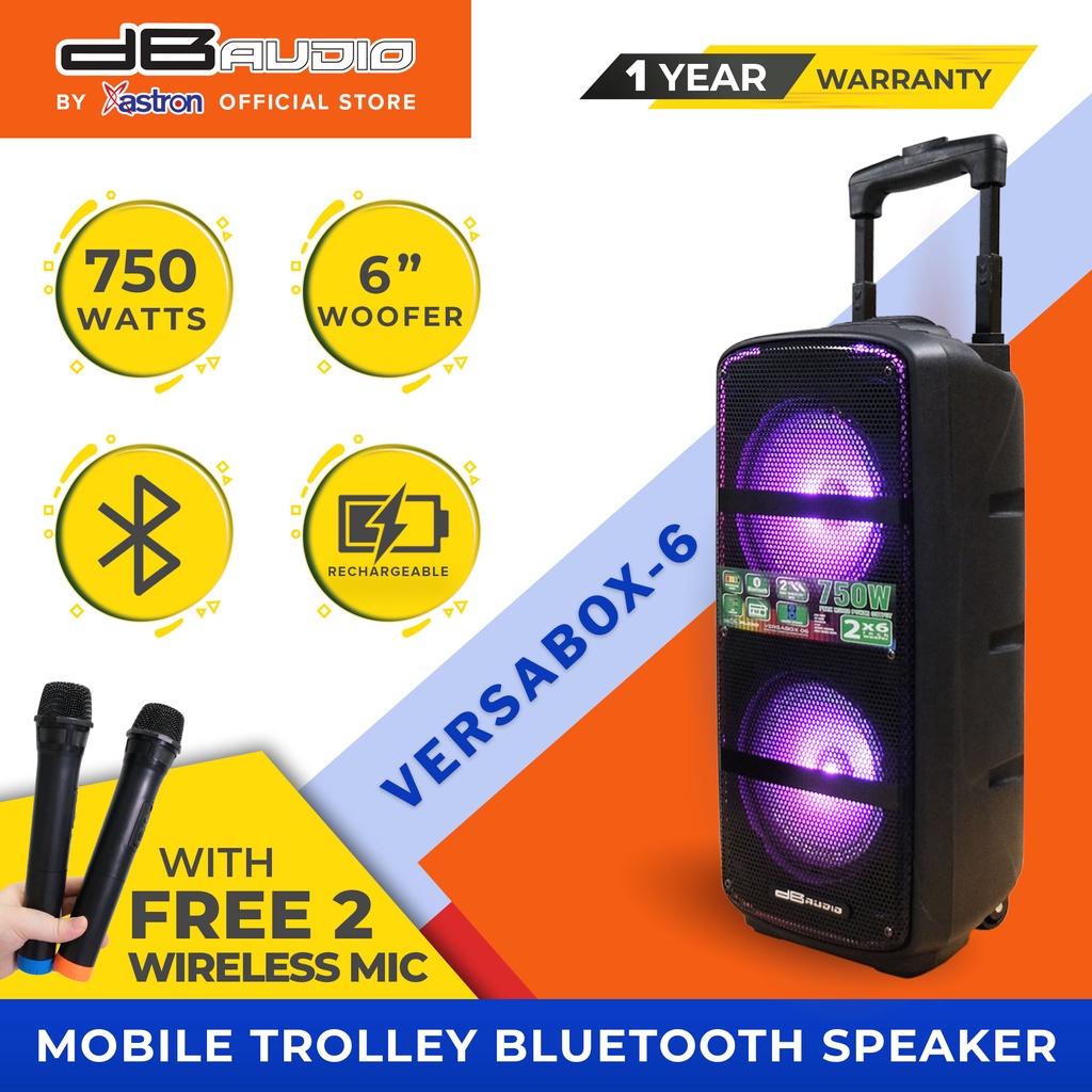 dB Audio by Astron VERSABOX06 Portable Mobile Trolley Bluetooth