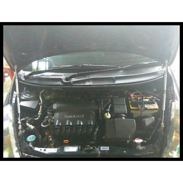 8mm Chrome Hydraulic Engine Hood Set for Old Honda Jazz 20032007 Car