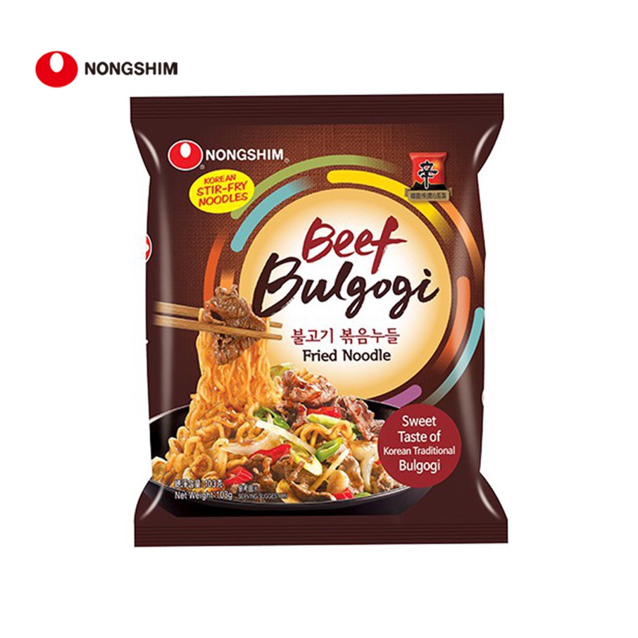 Nongshim Beef Bulgogi Korean Traditional Fried Noodle (103g) Shopee Philippines