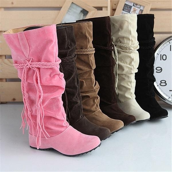 ladies long boot shoes