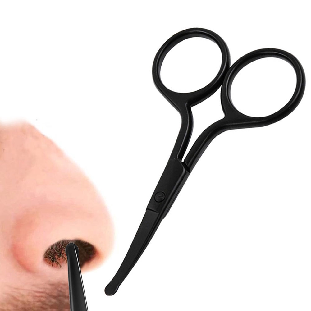 Nose Hair Scissors Round Head Cut Trimmer For Men Small Shopee
