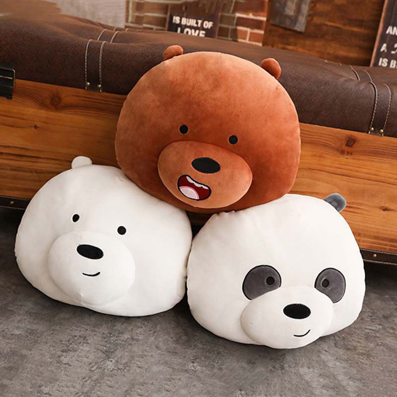 we bare bears miniso pillow