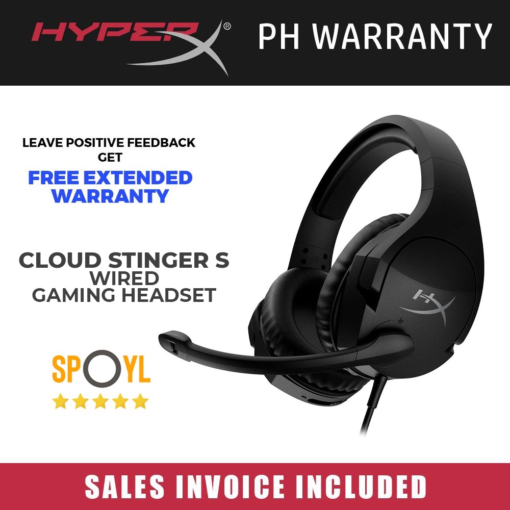 HyperX Cloud Stinger S Wired Gaming Headset With Mic / Microphone For ...