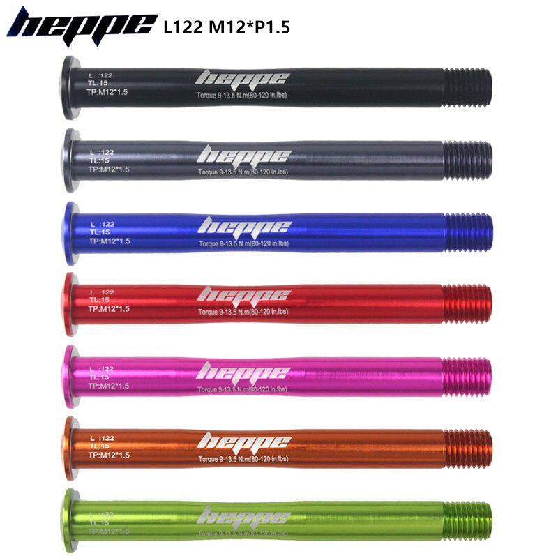 HEPPE MTB Bike Thru Axle Front Hub Shaft Skewers 12x100 12x110 Front ...