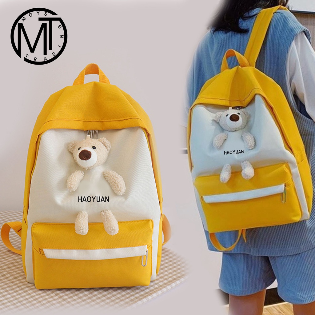 Moys Jaime Korean Canvas Backpack for Women Shopee Philippines