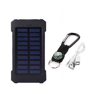 50000mAh Solar PowerBank  Charger USB Ports Power Bank External Charger Flashlight IP65 Waterproof #7