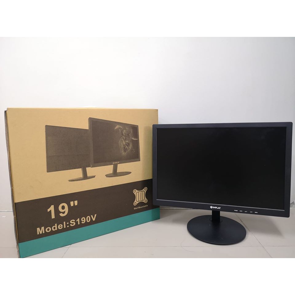 Inplay 19 Monitor Wall Mountable With Vga Port Shopee Philippines