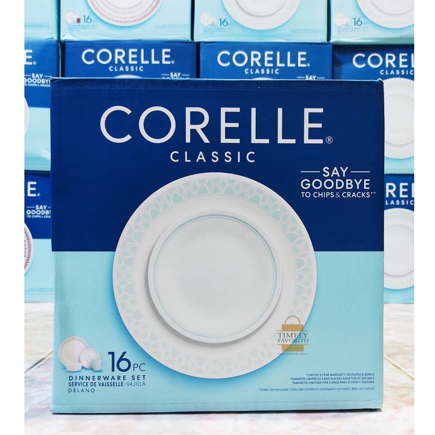 Corelle Classic Delano 16Piece Dinnerware Set Shopee Philippines