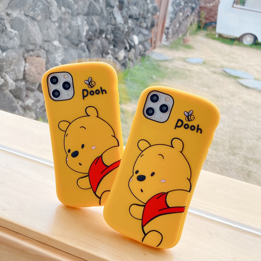 Iphone Cartoon Case Iphone 12 12 Pro Max 11 11 Pro 11 Pro Max Cute 3d Cartoon Winnie The Pooh Silicone Iphone Case For Apple Iphone X Xr Xs Max 6s Se2 7 8 Plus Soft