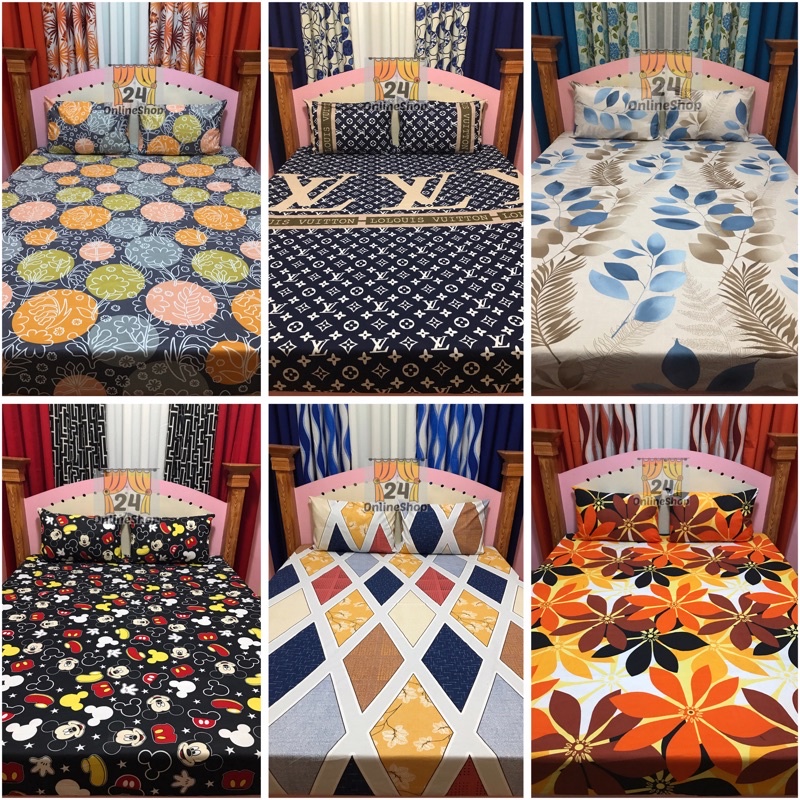 SALE‼️ 3in1 set Canadian Bedsheet with two pillowcase Shopee Philippines