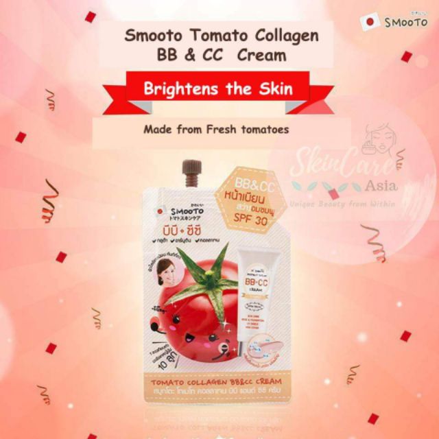 Smooto Tomato Collagen Cc Cream Shopee Philippines