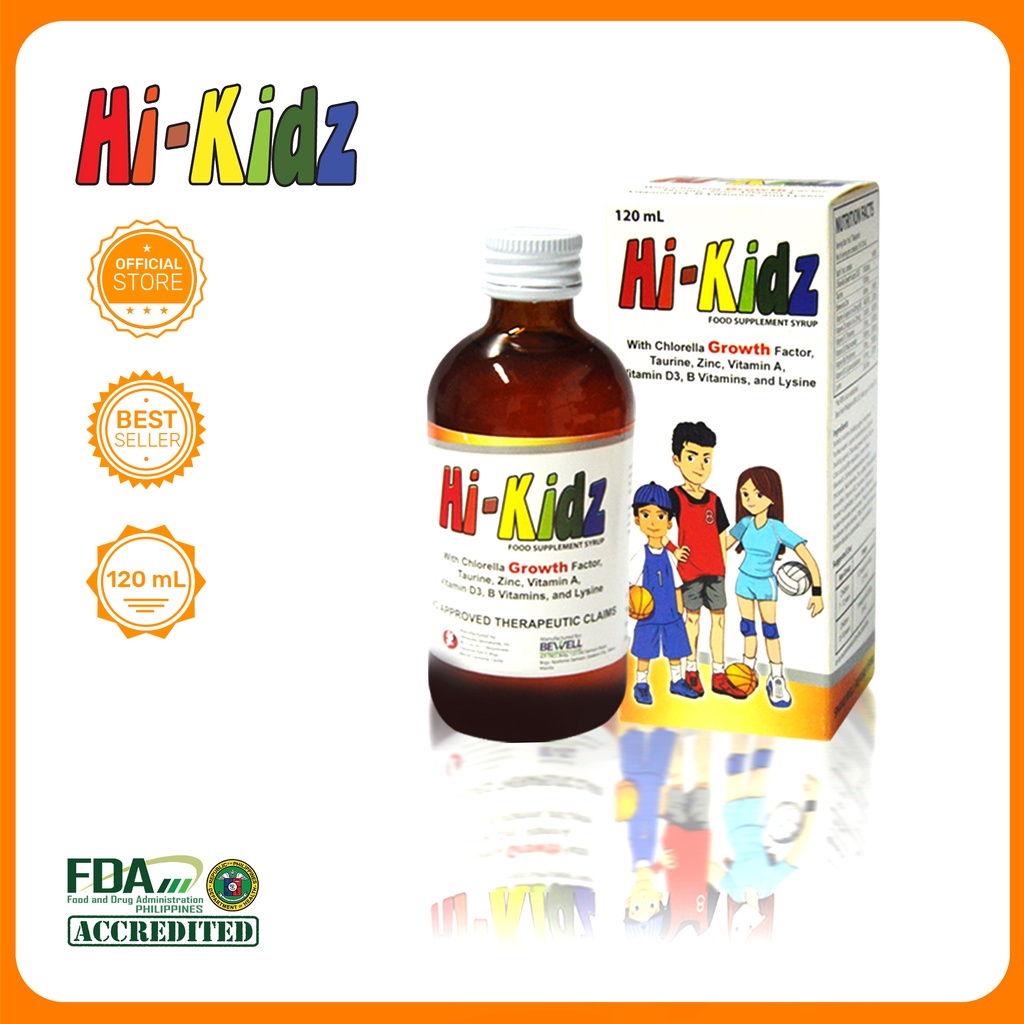 HiKidz with Chlorella Growth Factor,Taurine,Zinc,Vitamin A,Vitamin D3