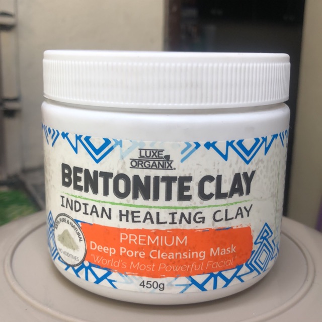 Luxe Organix Bentonite Clay (Indian Healing Clay) 440g (originally 450g ...