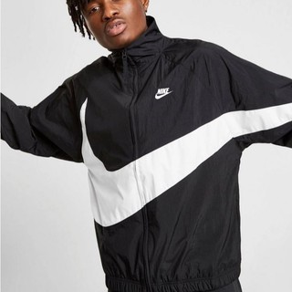 nike swoosh jacket black