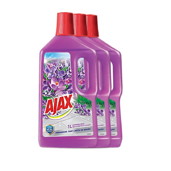 Ajax Antibacterial Multipurpose Cleaner Lavender Fresh 1L Shopee