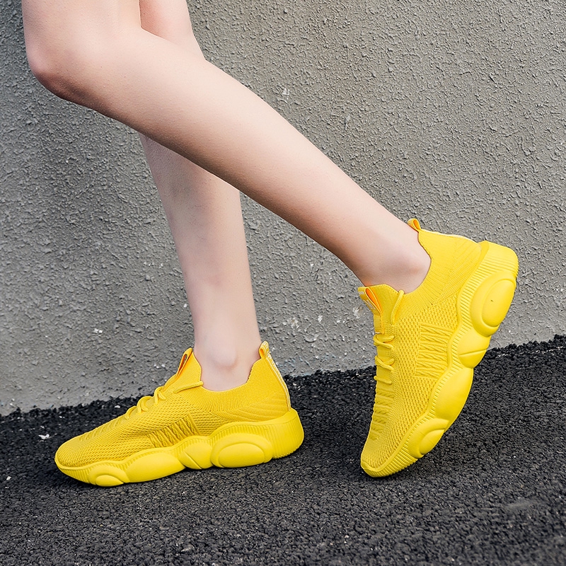 soft yellow shoes