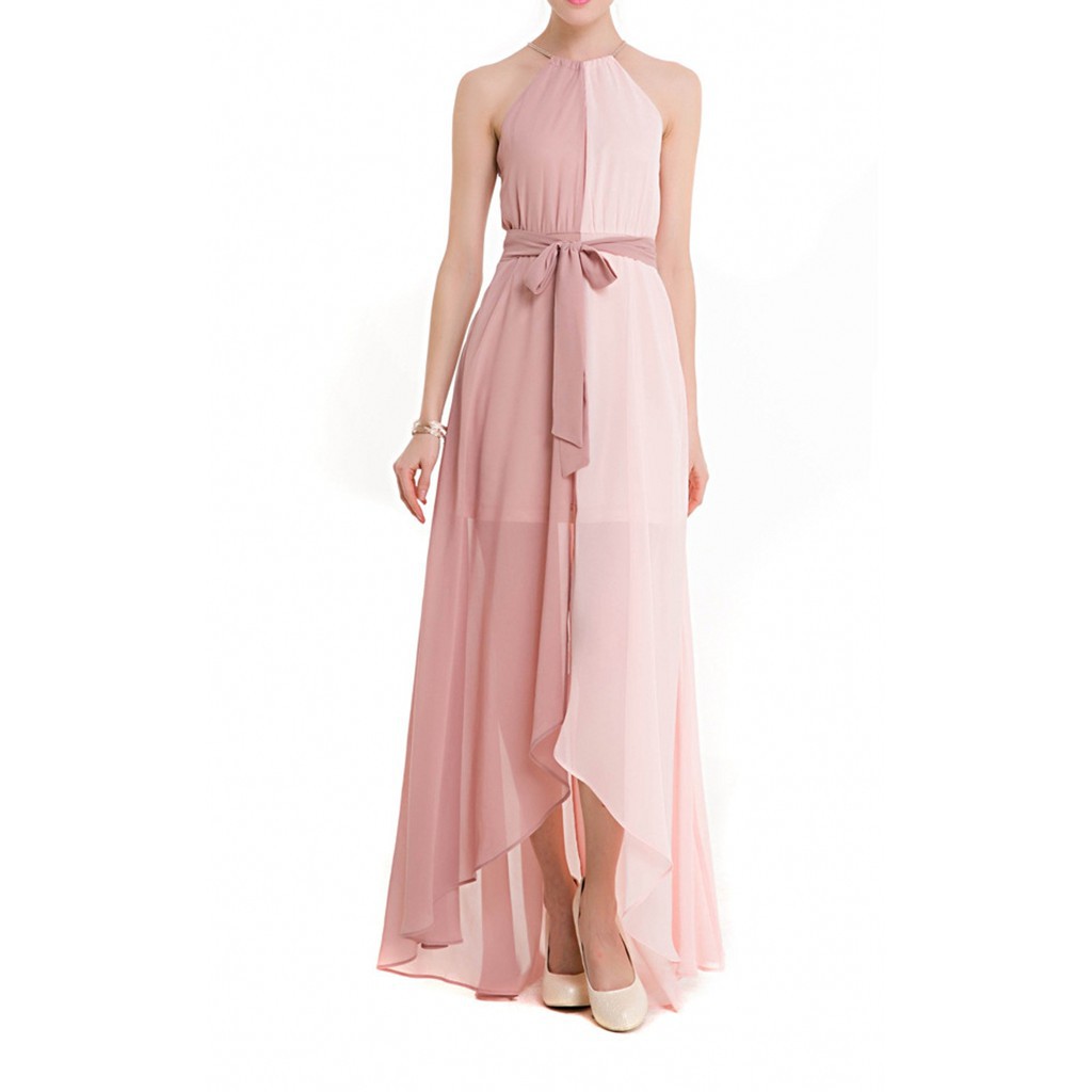 women's high low maxi dresses