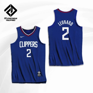 Kawhi Leonard #2NBA Los Angeles Clippers Basketballtrikot Stickerei M-2XL 