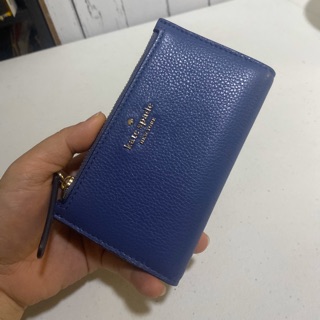 sylvia perforated small slim bifold wallet