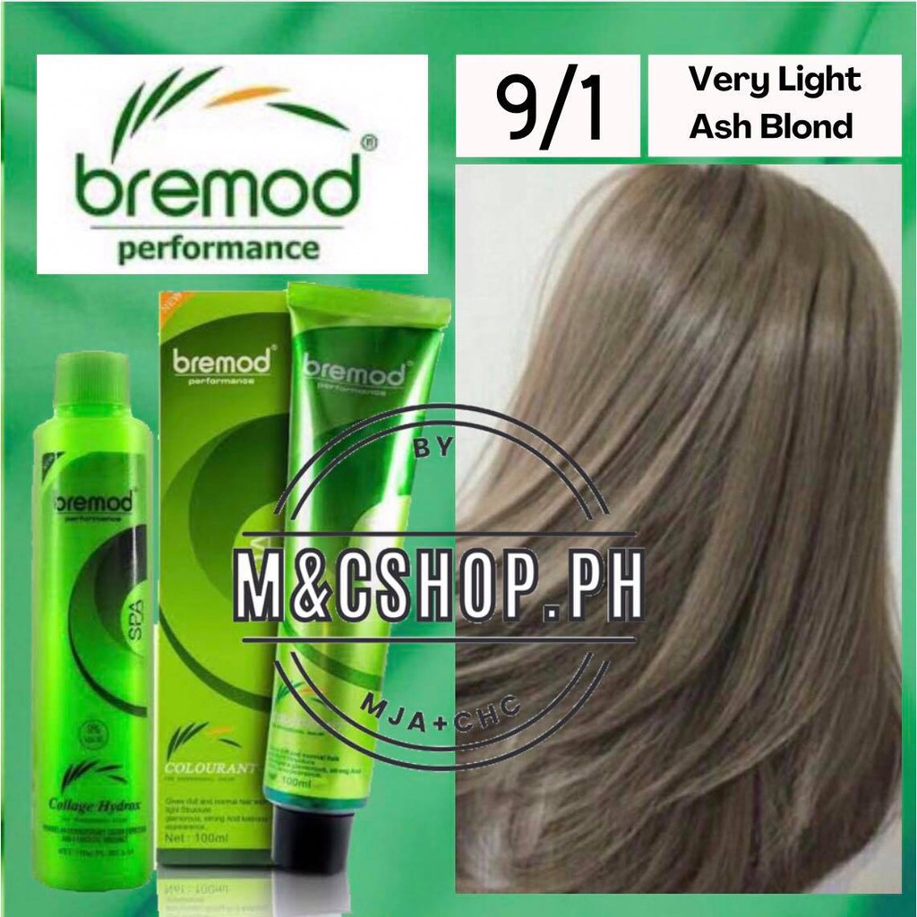 BREMOD Hair Color 9/1 VERY LIGHT ASH BLOND 100ml with