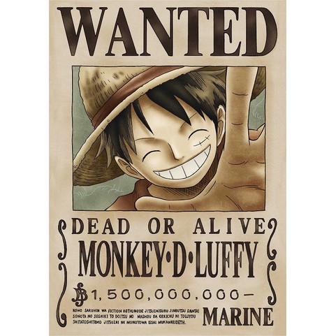 ONE PIECE WANTED POSTER REF MAGNET (ATM SIZE) | Shopee Philippines