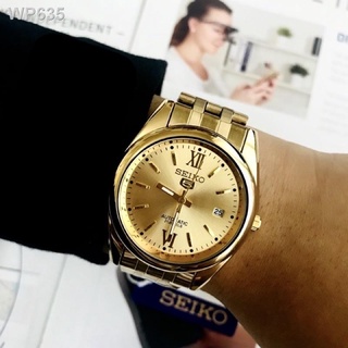 ○Relo SEIKO Watch Gold Stainless Steel Analog waterproof date day men Watches #3