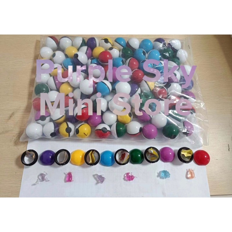 candy/toy vending machine refill Pokemon Balls 35mm 100pcs, 200pcs