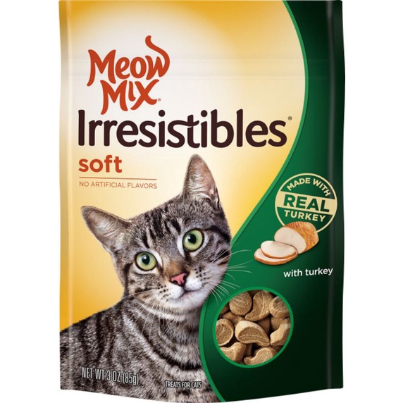 Meow Mix Irresistibles Soft Chewy Cat Treats 85g Shopee Philippines