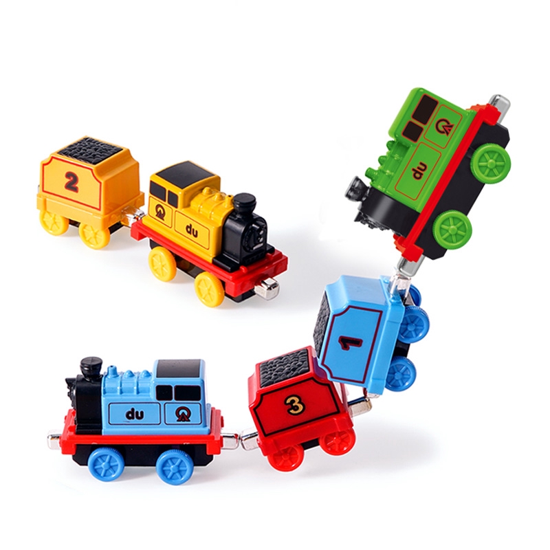 8pcs Colorful Thomas And His Friends Train Toys Set Cartoon Inertial Vehicle  Push Pull Small Plays Pothook Trains Cabins Early Learning Education Kids  Children Plastic Car Toy Boys Girls Interactive Educational Best