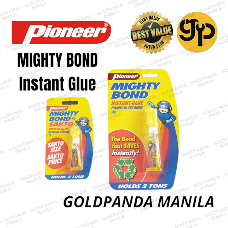 Pioneer Mighty Bond Instant Super Glue, Adhesive, All Purpose Glue like