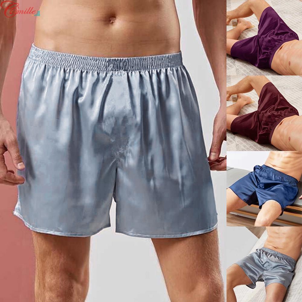 Shorts Pyjamas Nightwear Men Gents Sleepwear Comfy Satin Silk PJS ...