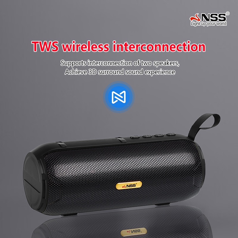 NSS MINI Speaker with Bluetooth Wireless Speaker TWS/USB/FM Function ...